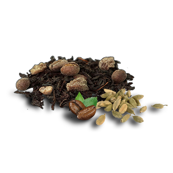 thé noir sud de l'inde OP, datte, raisin, café, cardamome, bio